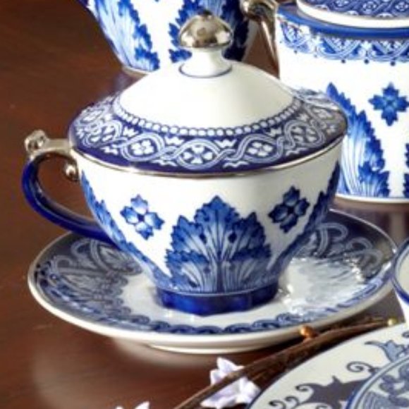 Bombay Company Other - Bombay Company Grace  Teacup, Saucer and Lid